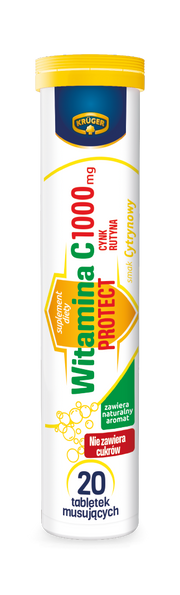 Witamina C 1000mg Cynk+Rutyna 20 tabletek musujących