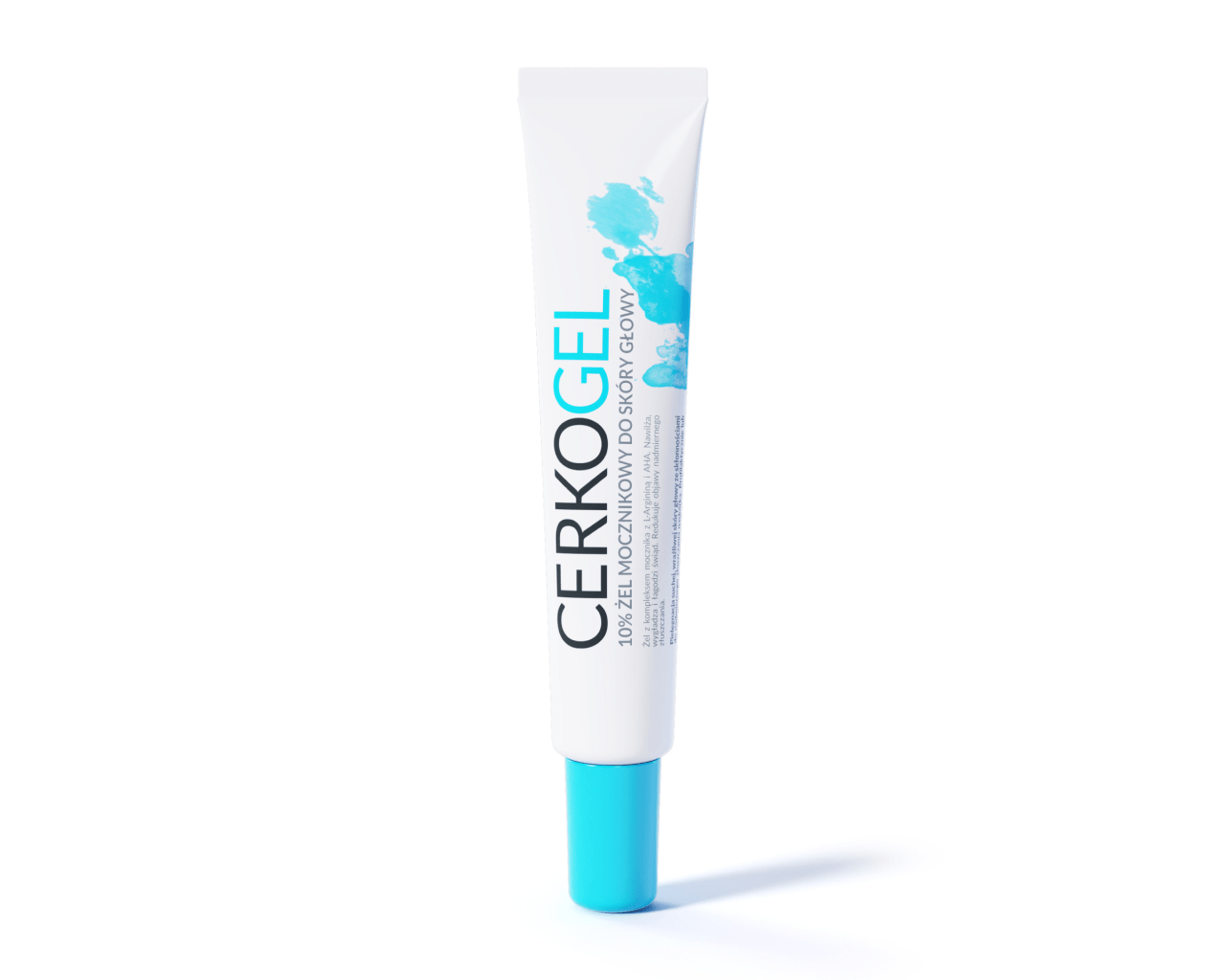 CERKOGEL 10% Zel Mocznikowy Do Skóry Glowy,50gr